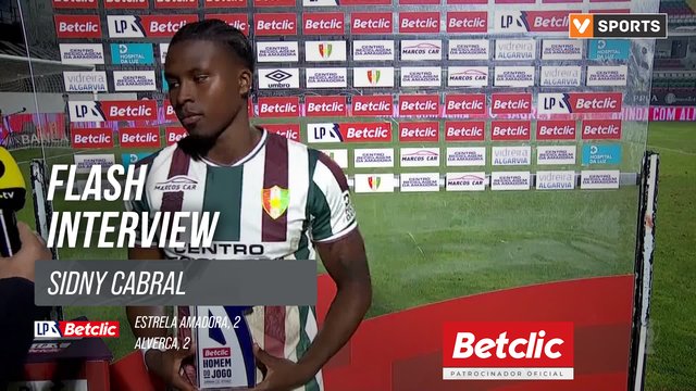 I Liga (#3) | Estrela Amadora 2-2 Alverca: Flash Interview Sidny Cabral