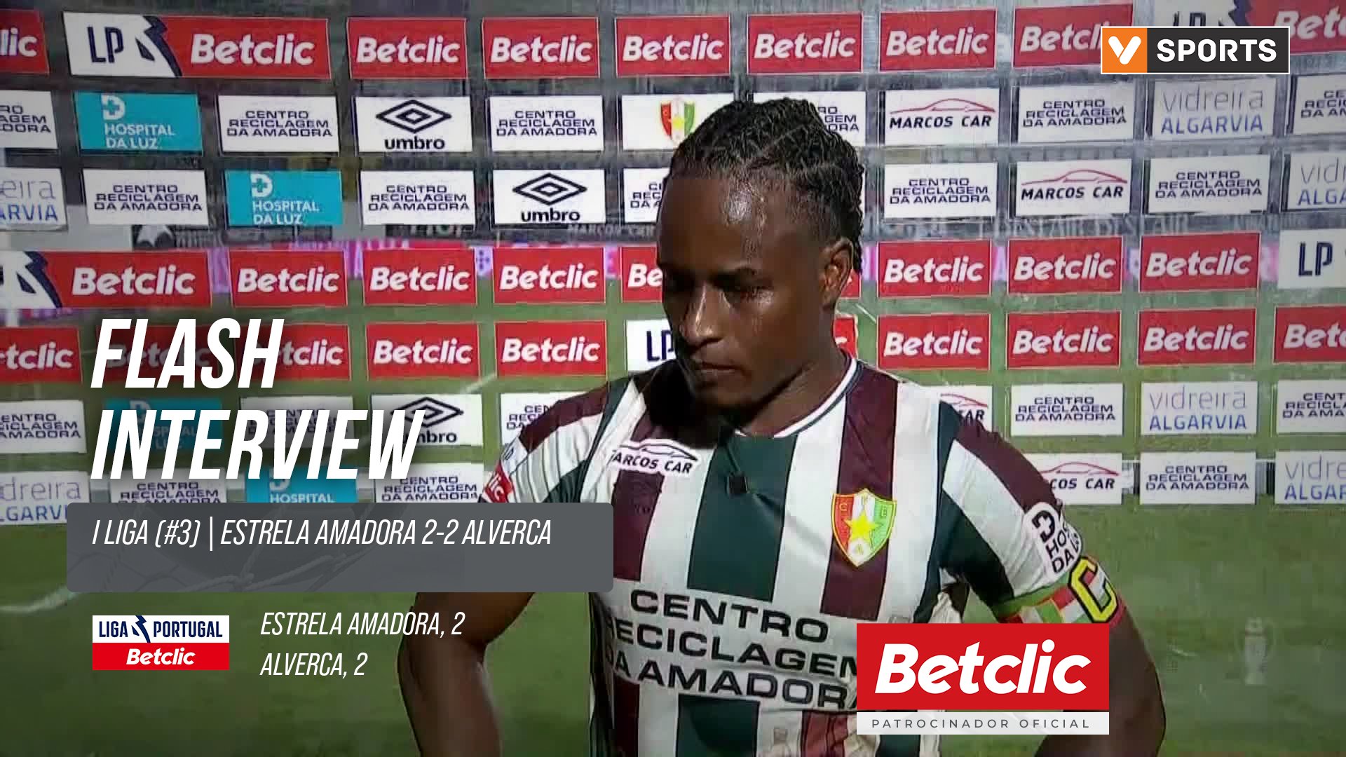 I Liga (#3) | Estrela Amadora 2-2 Alverca: Flash Interview Jovane Cabral