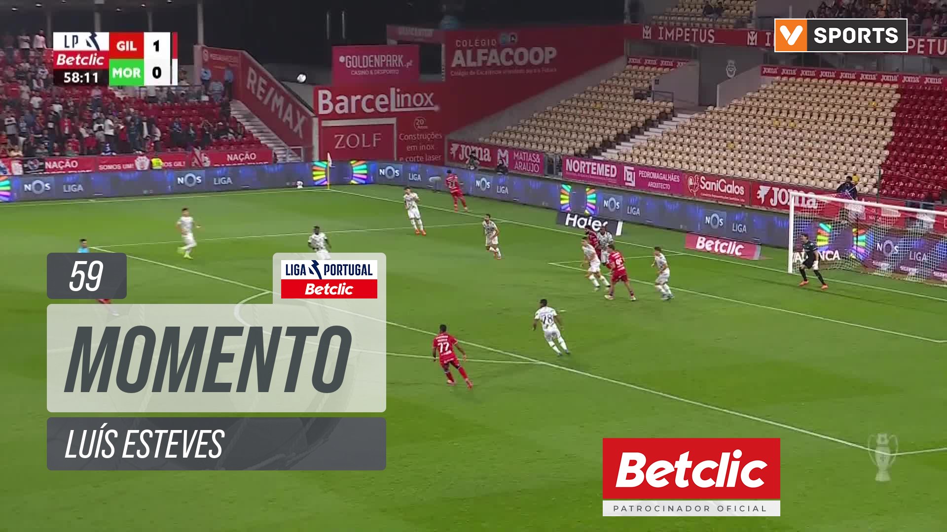 Gil Vicente, Jogada, Luís Esteves aos 59'
