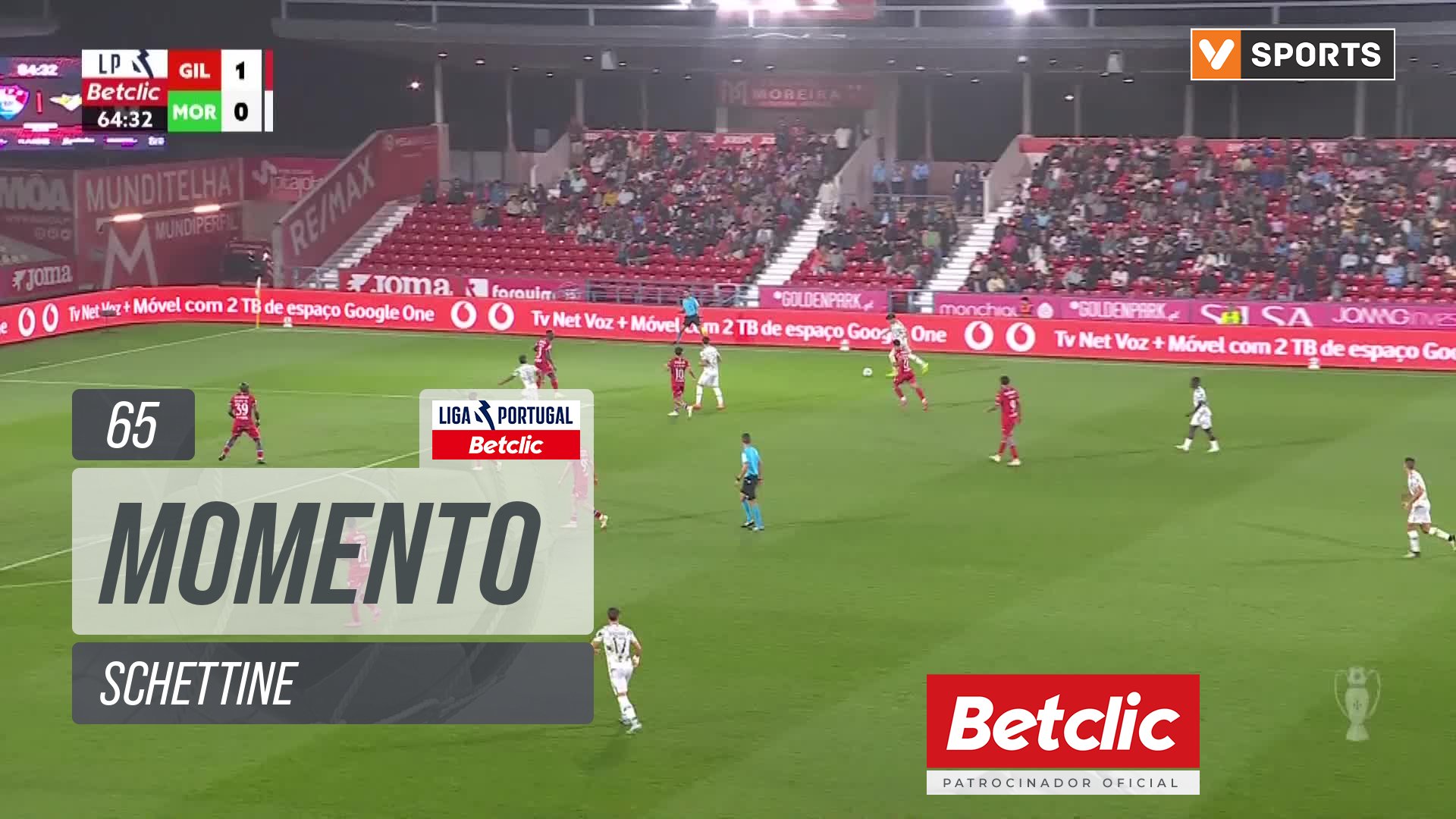 Moreirense, Jogada, Schettine aos 65'