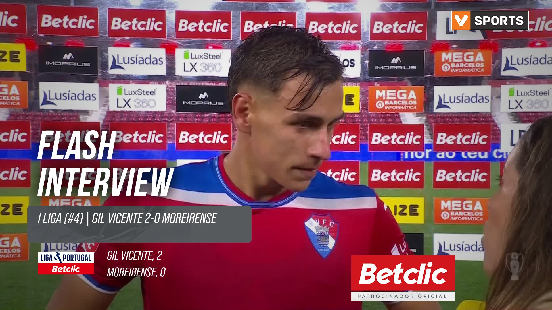 I Liga (#4) | Gil Vicente 2-0 Moreirense: Flash Interview Cáseres