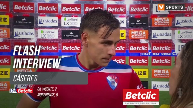 I Liga (#4) | Gil Vicente 2-0 Moreirense: Flash Interview Cáseres