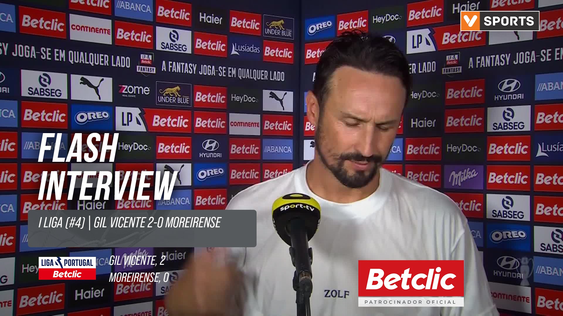 I Liga (#4) | Gil Vicente 2-0 Moreirense: Flash Interview César Peixoto