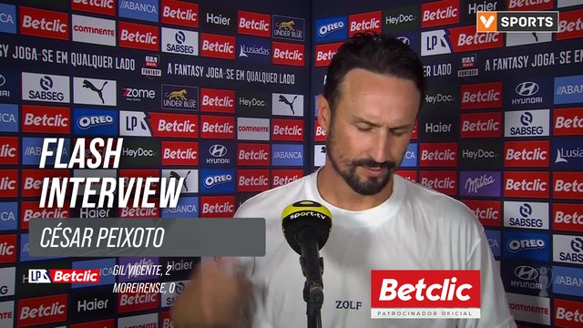 I Liga (#4) | Gil Vicente 2-0 Moreirense: Flash Interview César Peixoto