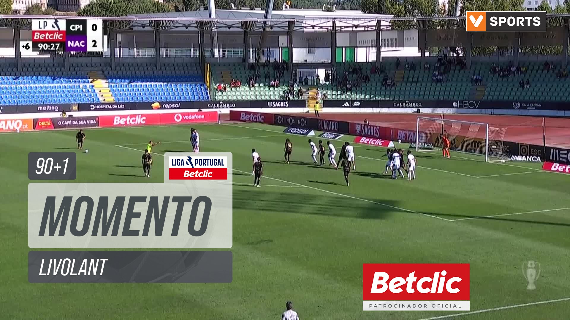 Casa Pia, Jogada, Livolant aos 90'+1'