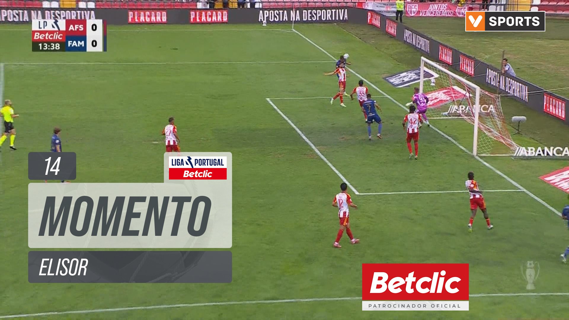 Famalicão, Jogada, Elisor aos 14'