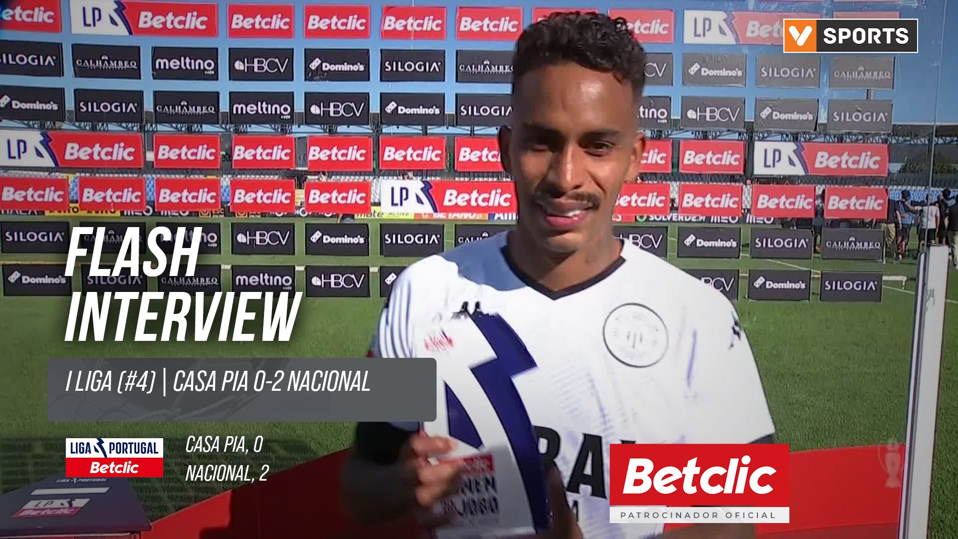 I Liga (#4) | Casa Pia 0-2 Nacional: Flash Interview Paulinho Bóia