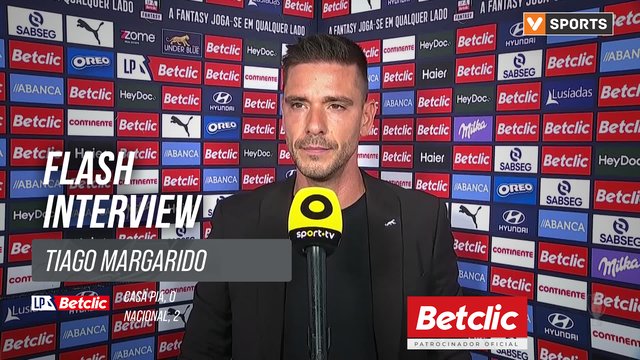 I Liga (#4) | Casa Pia 0-2 Nacional: Flash Interview Tiago Margarido