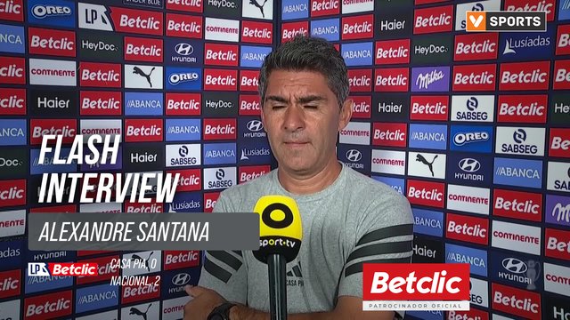 I Liga (#4) | Casa Pia 0-2 Nacional: Flash Interview Alexandre Santana