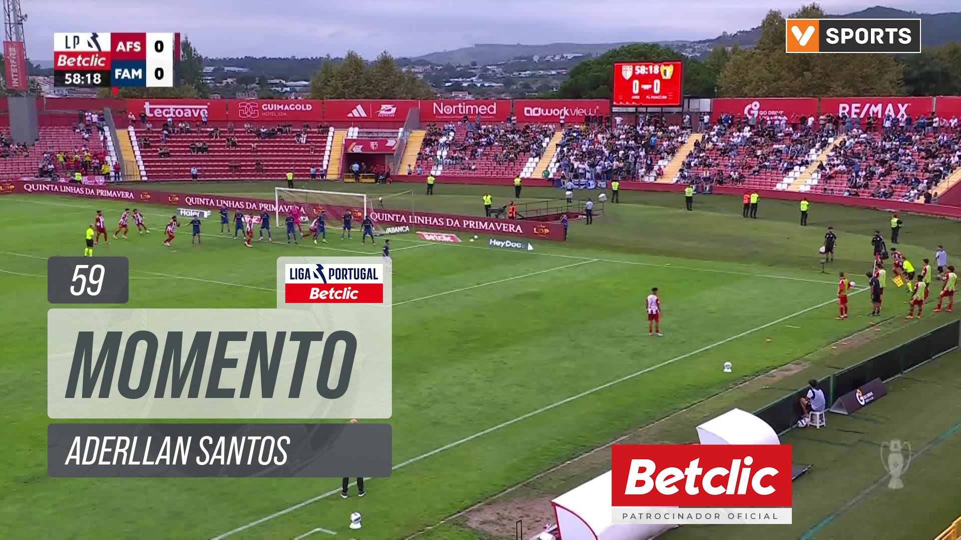 AVS, Jogada, Aderllan Santos aos 59'