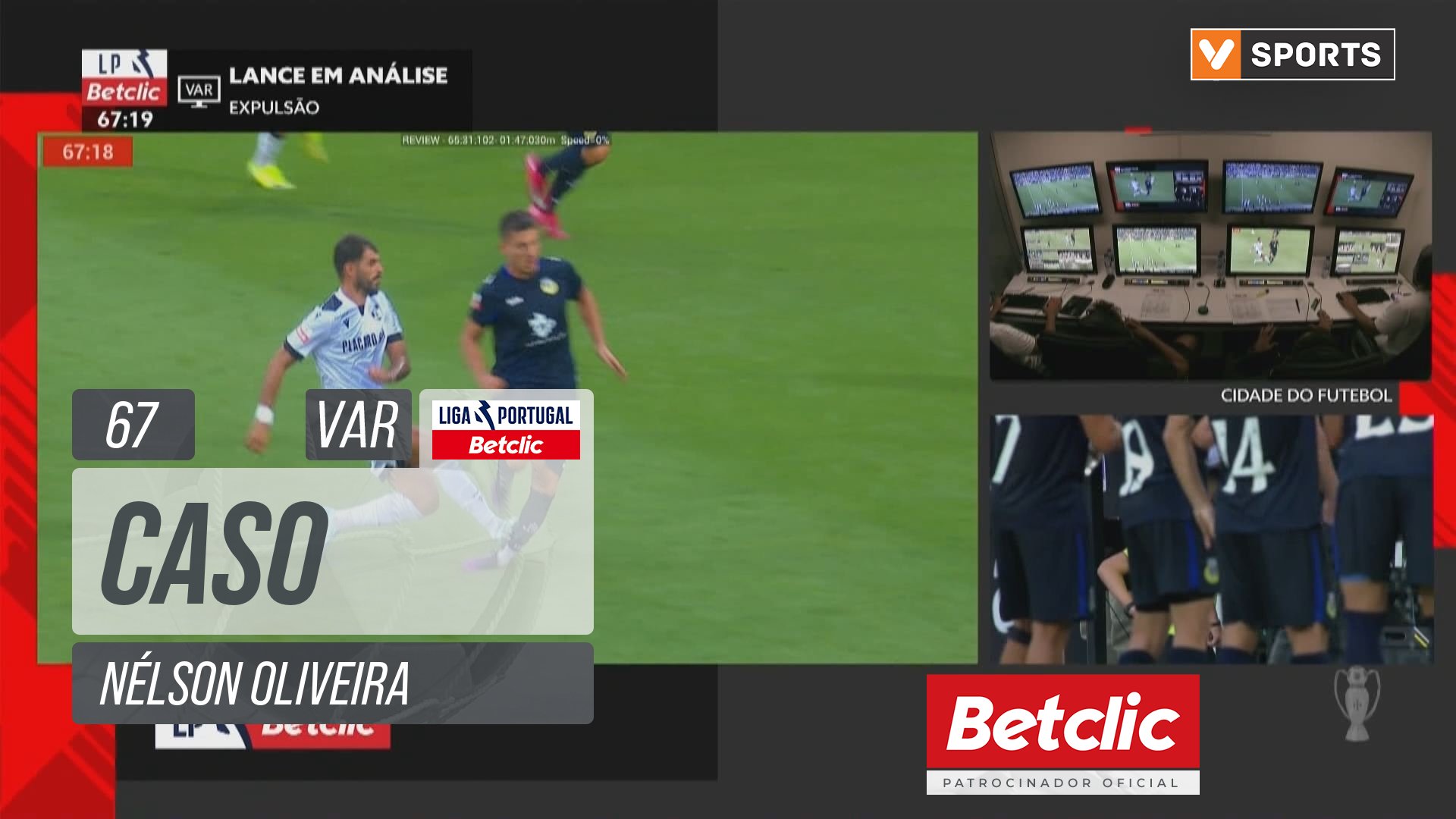 Vitória SC, Caso, Nélson Oliveira aos 67'