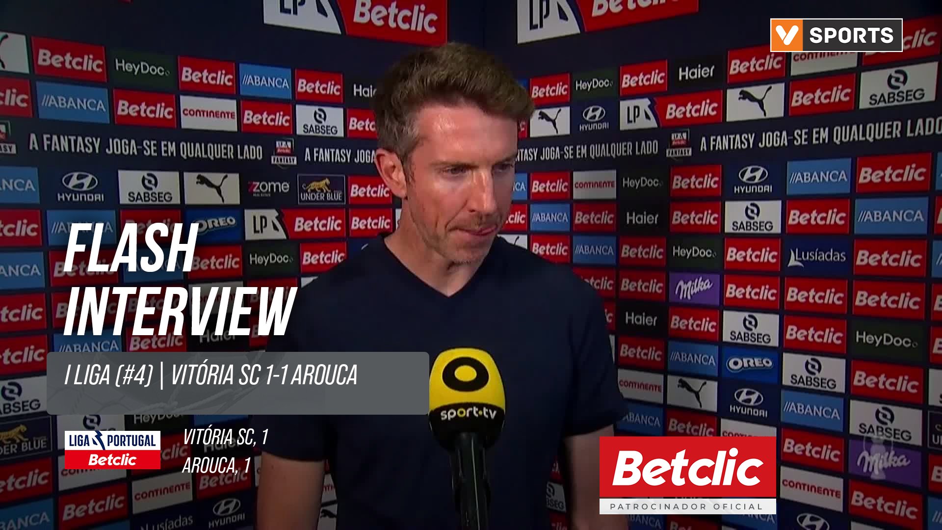 I Liga (#4) | Vitória SC 1-1 Arouca: Flash Interview Vasco Seabra