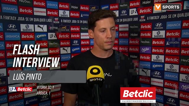 I Liga (#4) | Vitória SC 1-1 Arouca: Flash Interview Luís Pinto