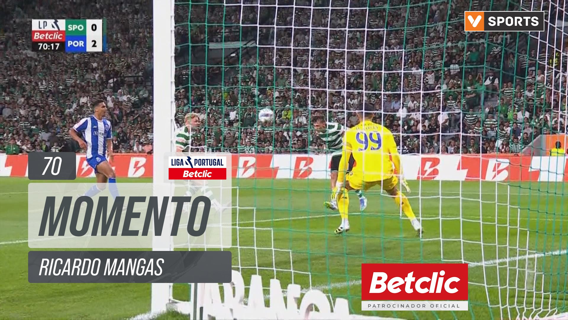 Sporting, Jogada, Ricardo Mangas aos 70'