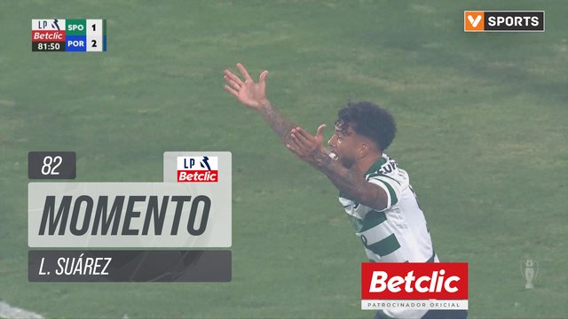 Sporting, Jogada, L. Suárez aos 82'