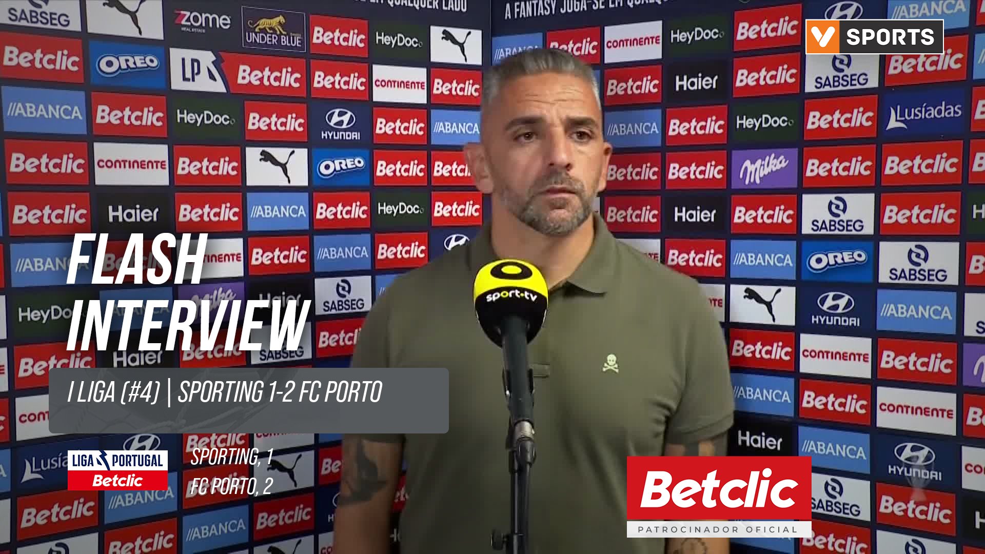 I Liga (#4) | Sporting 1-2 FC Porto: Flash Interview Rui Borges