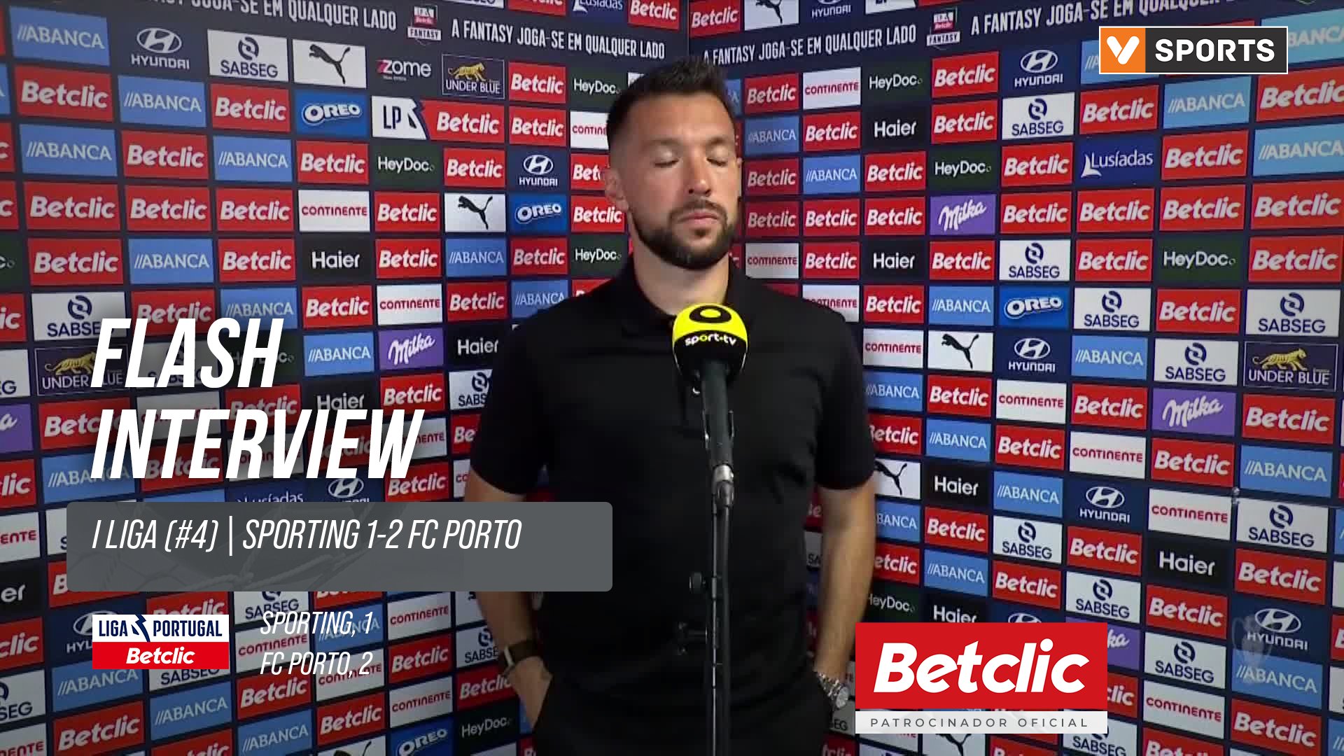 I Liga (#4) | Sporting 1-2 FC Porto: Flash Interview Francesco Farioli