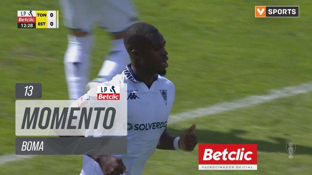 Estoril, Jogada, Boma aos 13'