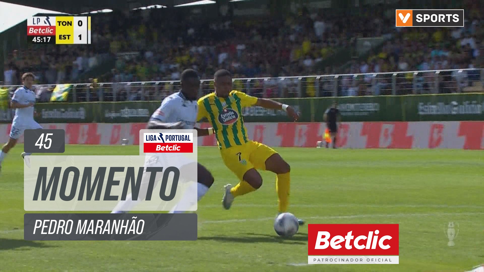 Tondela, Jogada, Pedro Maranhão aos 45'