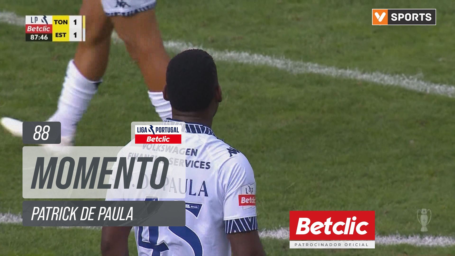 Estoril, Jogada, Patrick de Paula aos 88'