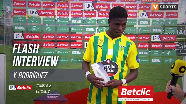 I Liga (#4) | Tondela 2-2 Estoril: Flash Interview Y. Rodríguez