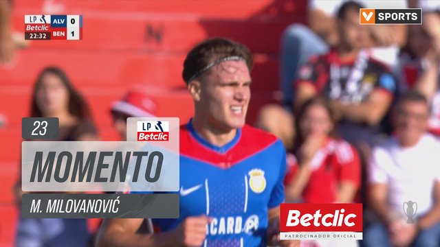 Alverca, Jogada, M. Milovanović aos 23'