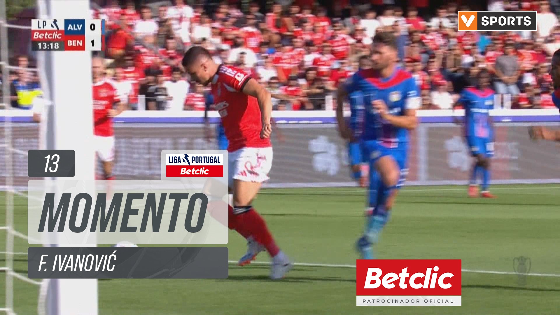 Benfica, Jogada, F. Ivanović aos 13'