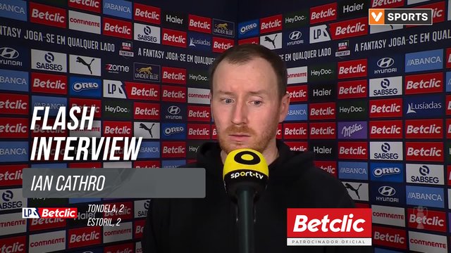 I Liga (#4) | Tondela 2-2 Estoril: Flash Interview Ian Cathro