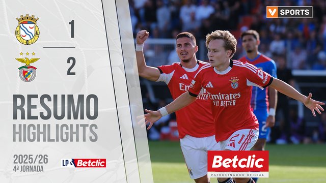 Liga Portugal Betclic (4ªJ): Resumo Alverca 1-2 Benfica
