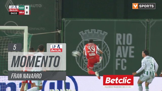 Braga, Jogada, Fran Navarro aos 5'