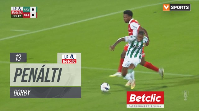 Braga, Penálti, Gorby aos 13'