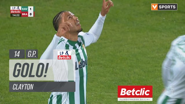 GOLO! Rio Ave, Clayton aos 14', Rio Ave 1-0 Braga