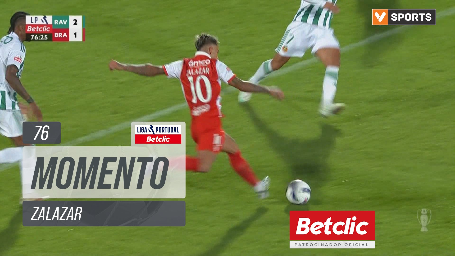 Braga, Jogada, Zalazar aos 76'