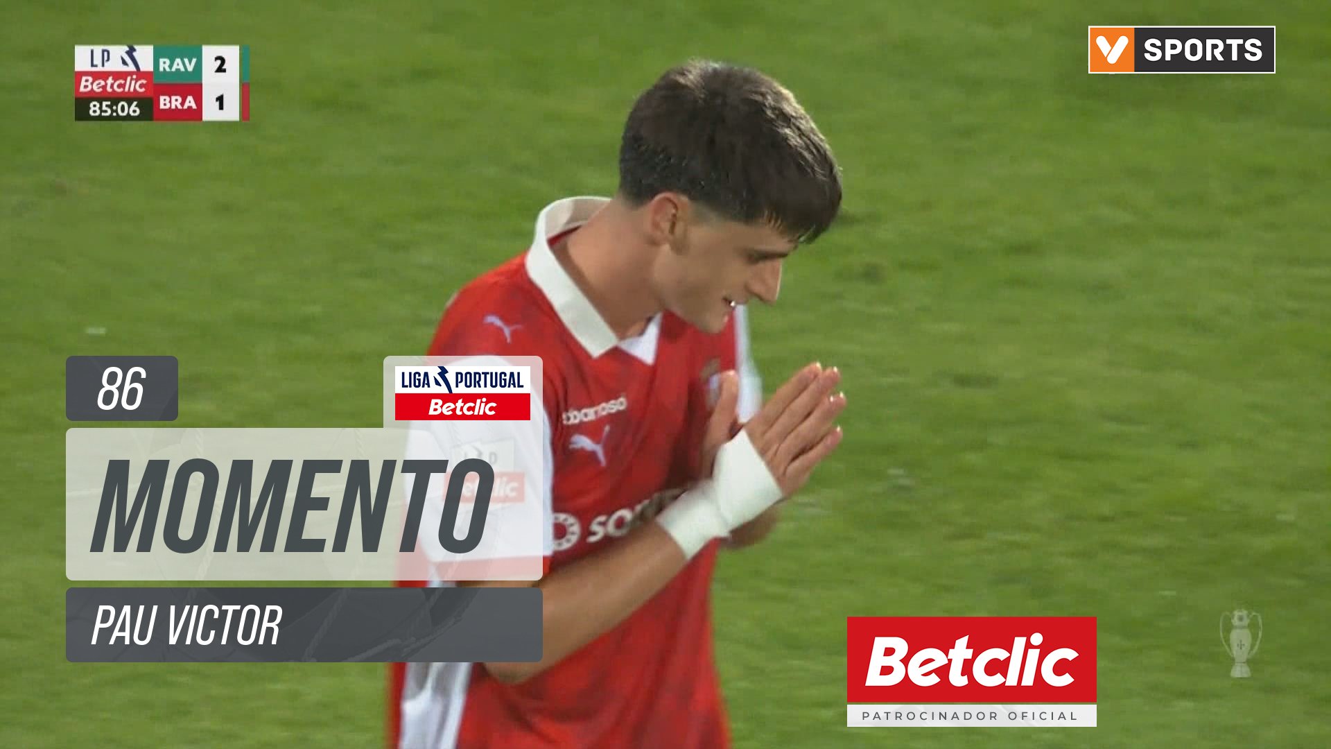 Braga, Jogada, Pau Victor aos 86'