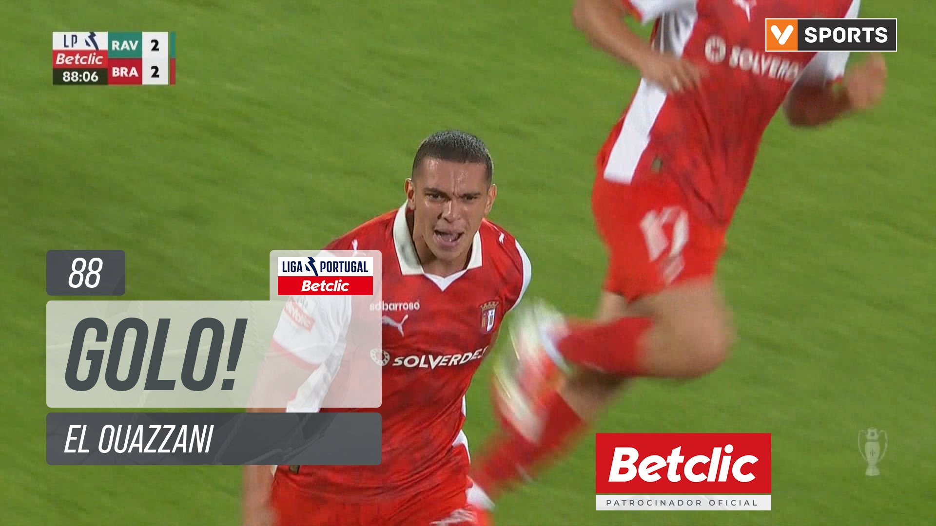 GOLO! Braga, El Ouazzani aos 88', Rio Ave 2-2 Braga
