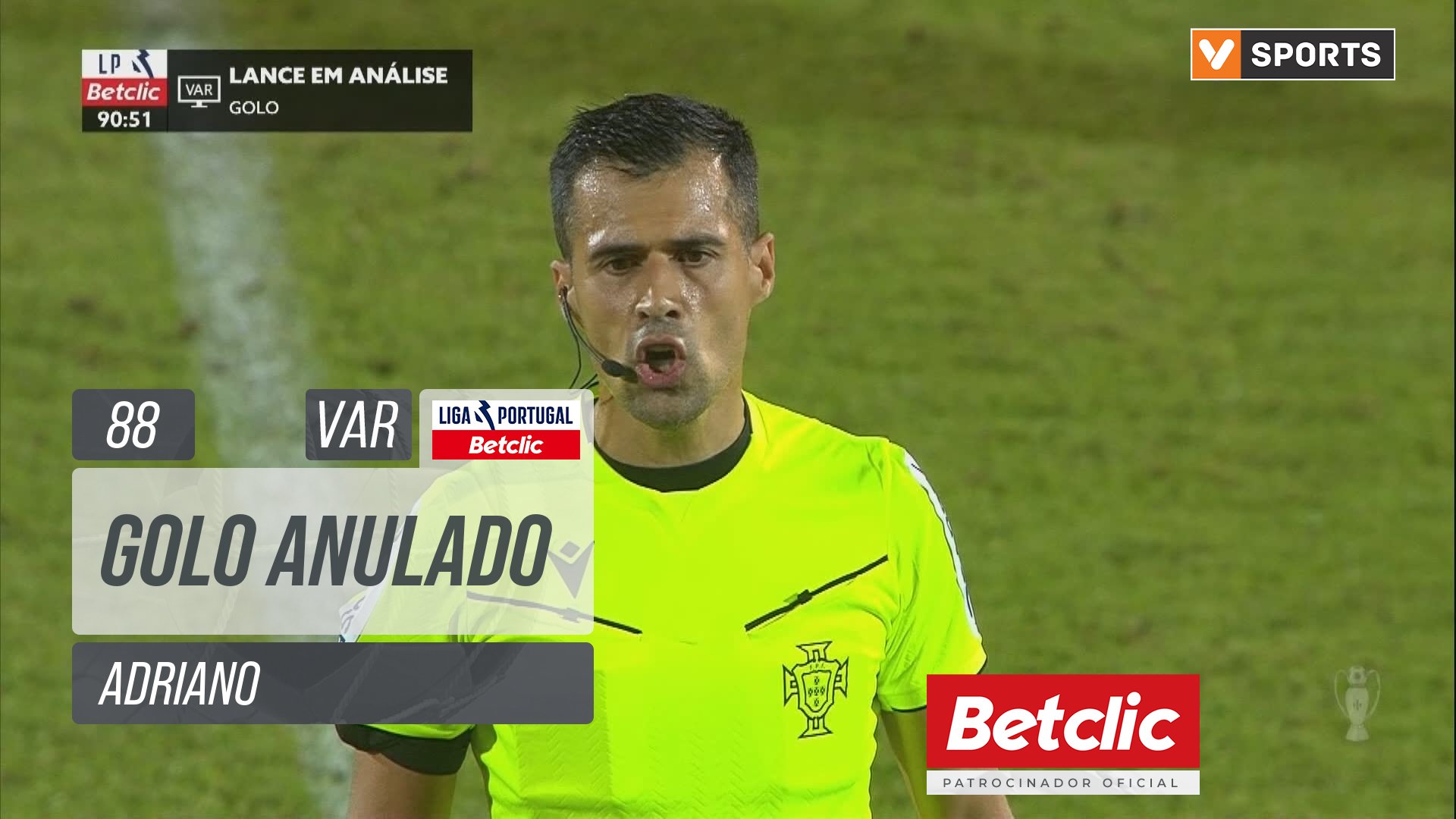 Santa Clara, Golo Anulado, Adriano aos 88'