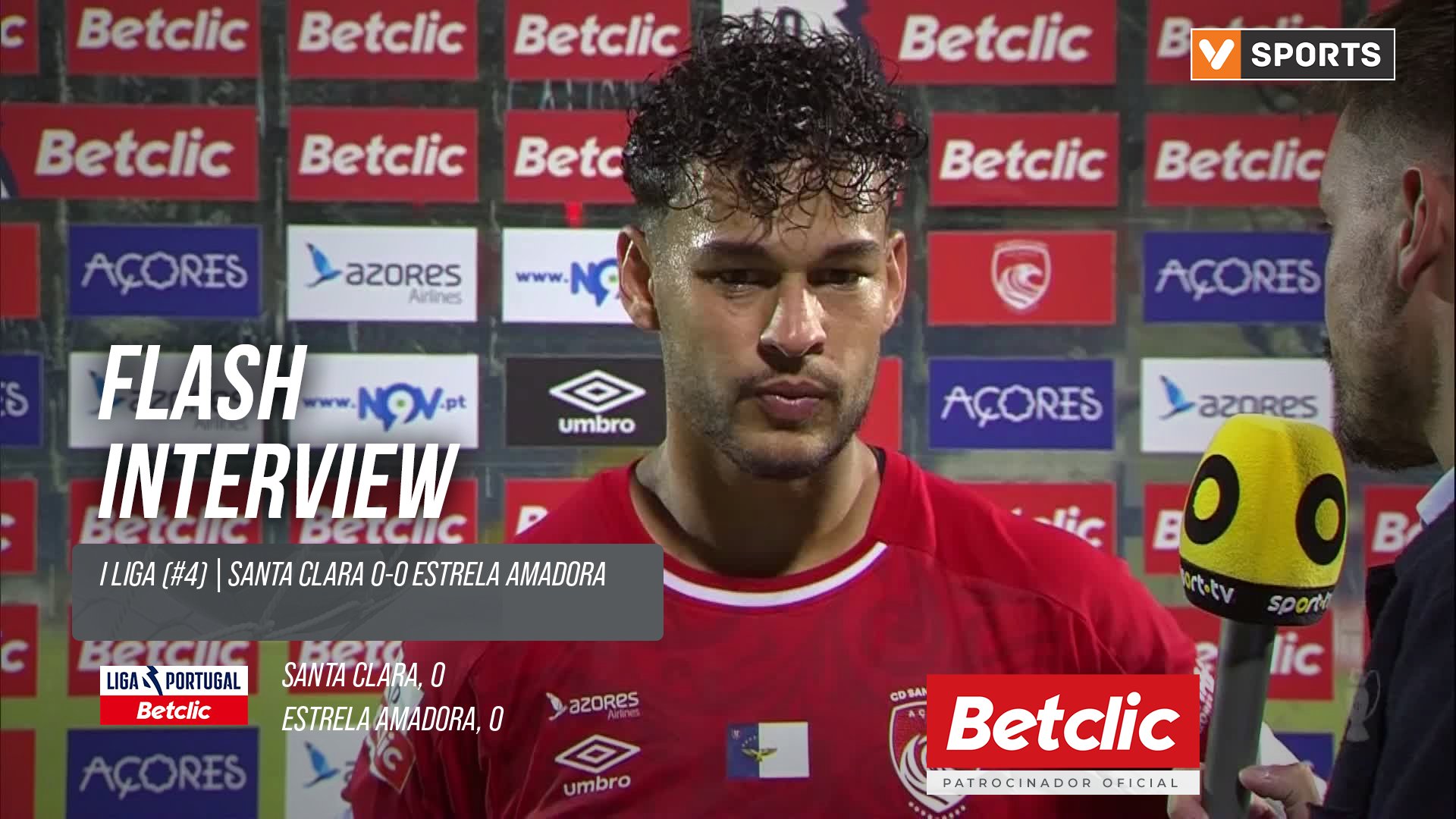 I Liga (#4) | Santa Clara 0-0 Estrela Amadora: Flash Interview Sidney Lima