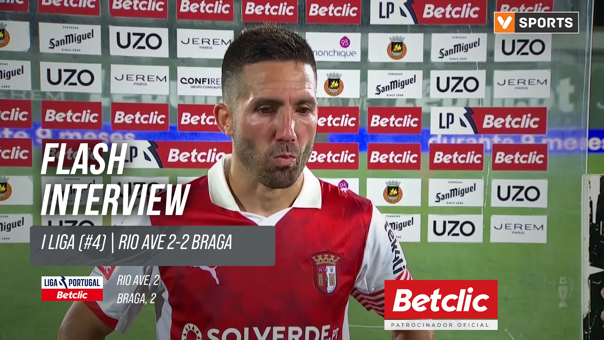 I Liga (#4) | Rio Ave 2-2 Braga: Flash Interview João Moutinho