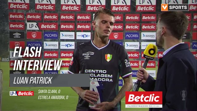 I Liga (#4) | Santa Clara 0-0 Estrela Amadora: Flash Interview Luan Patrick
