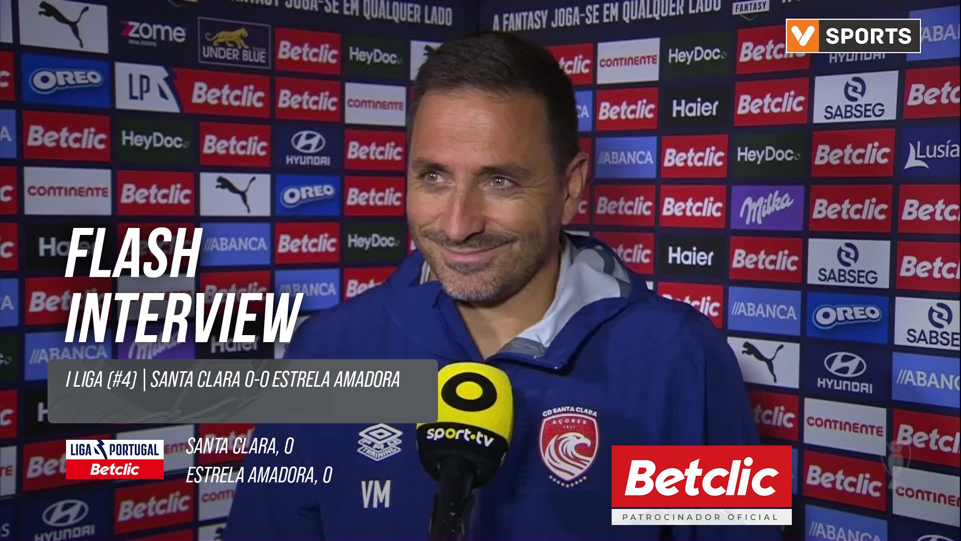I Liga (#4) | Santa Clara 0-0 Estrela Amadora: Flash Interview Vasco Matos