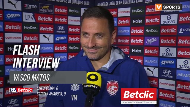 I Liga (#4) | Santa Clara 0-0 Estrela Amadora: Flash Interview Vasco Matos