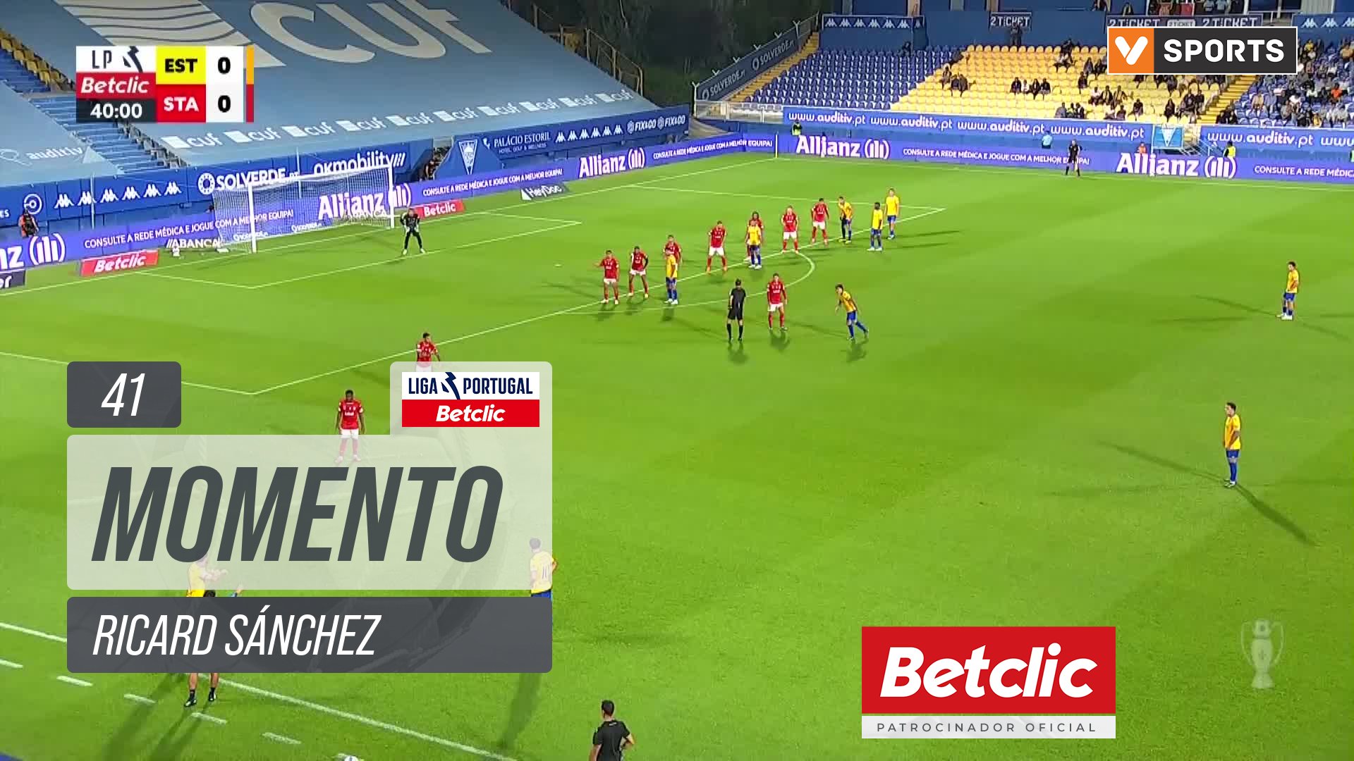 Estoril, Jogada, Ricard Sánchez aos 41'