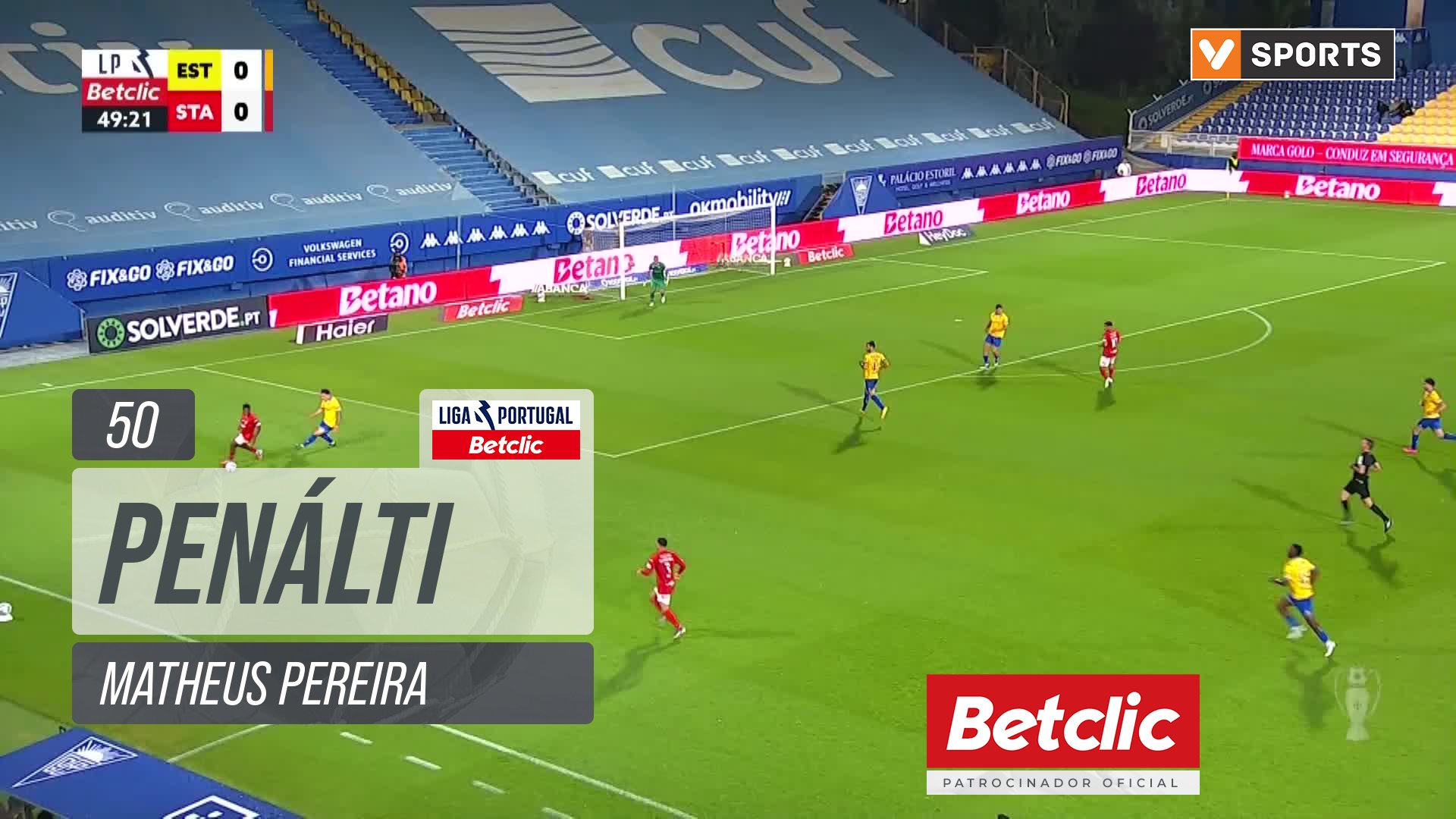 Santa Clara, Penálti, Matheus Pereira aos 50'