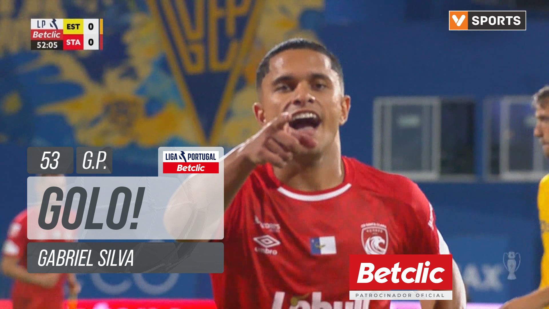 GOLO! Santa Clara, Gabriel Silva aos 53', Estoril 0-1 Santa Clara
