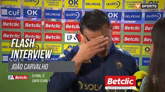 I Liga (#3) | Estoril 0-1 Santa Clara: Flash Interview João Carvalho
