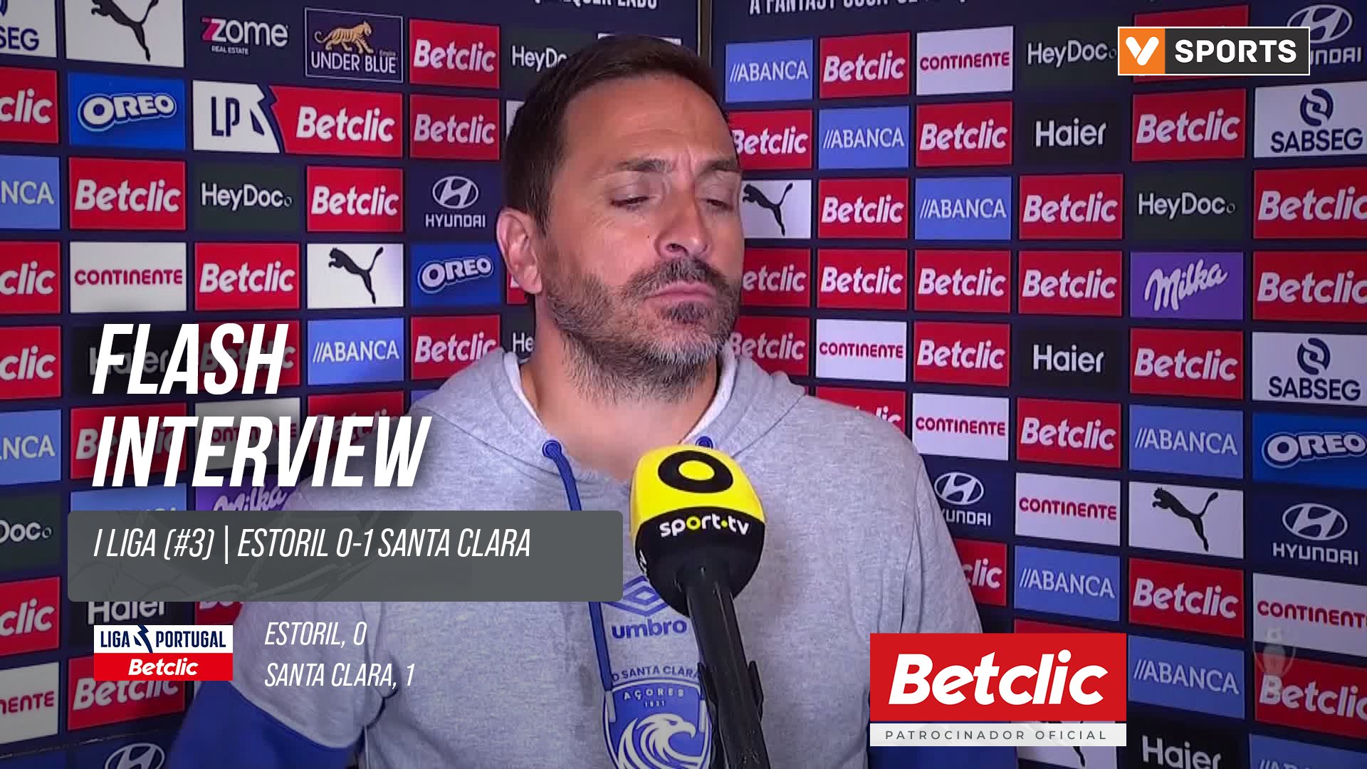 I Liga (#3) | Estoril 0-1 Santa Clara: Flash Interview Vasco Matos