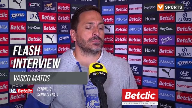 I Liga (#3) | Estoril 0-1 Santa Clara: Flash Interview Vasco Matos