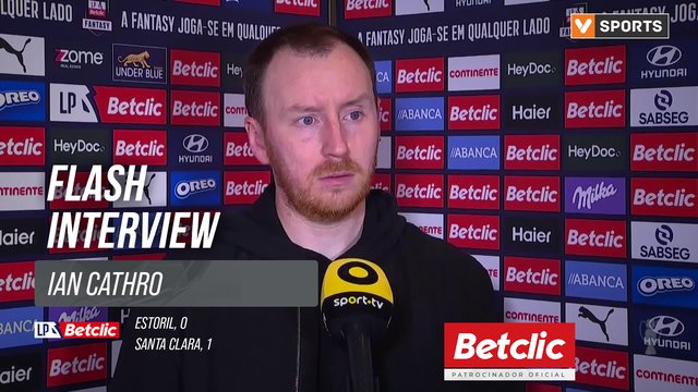 I Liga (#3) | Estoril 0-1 Santa Clara: Flash Interview Ian Cathro