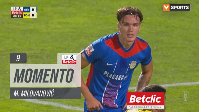 Alverca, Jogada, M. Milovanović aos 9'