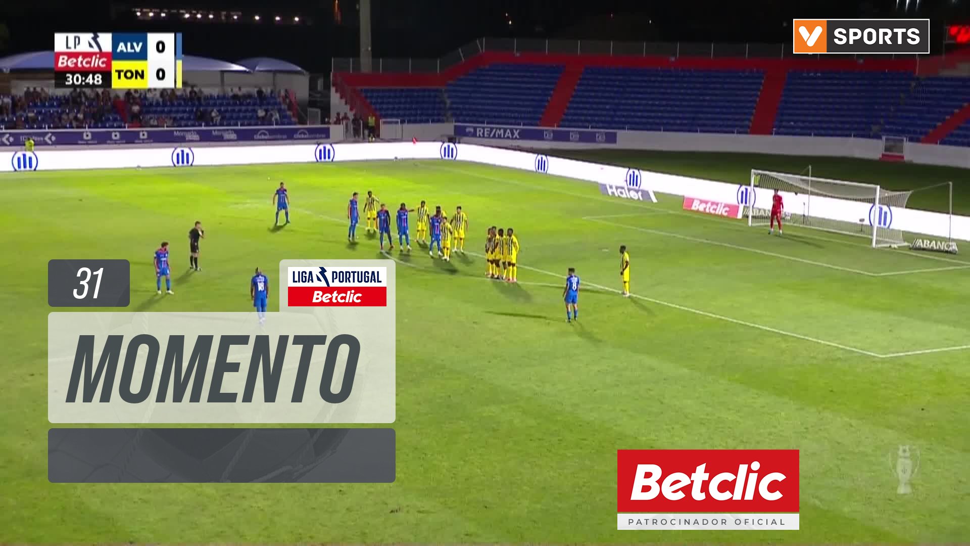 Alverca, Jogada, Lincoln aos 31'